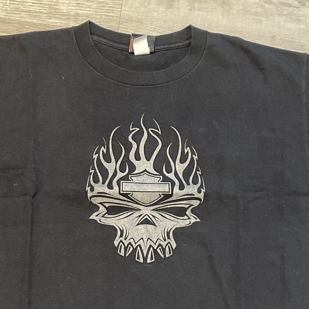 VTG Harley‎ Davidson T shirt Black Made USA XXL 2XL y2k UNWORN Houma L.a.